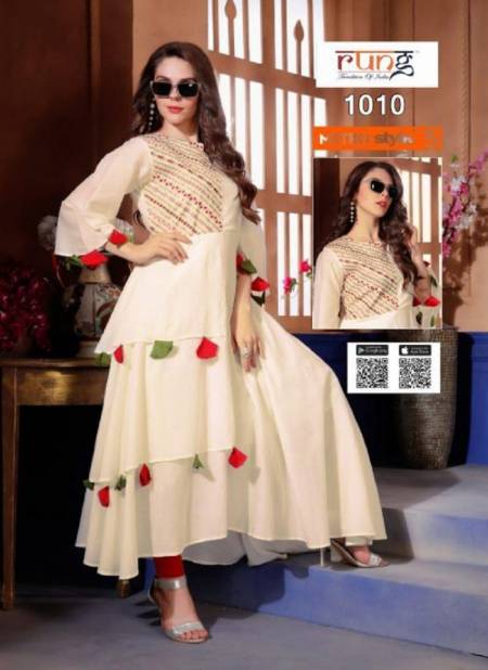 Rung Style 5 New Fancy Party Wear Designer Kurti Collection